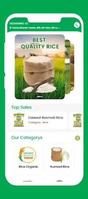 E-rice rice, grocery delivery android App screenshot 2